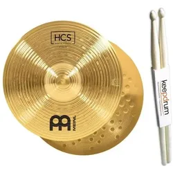 Meinl HCS13H HCS 13 Hi Hat Becken mit Drumsticks (13", Becken, HiHat), Becken