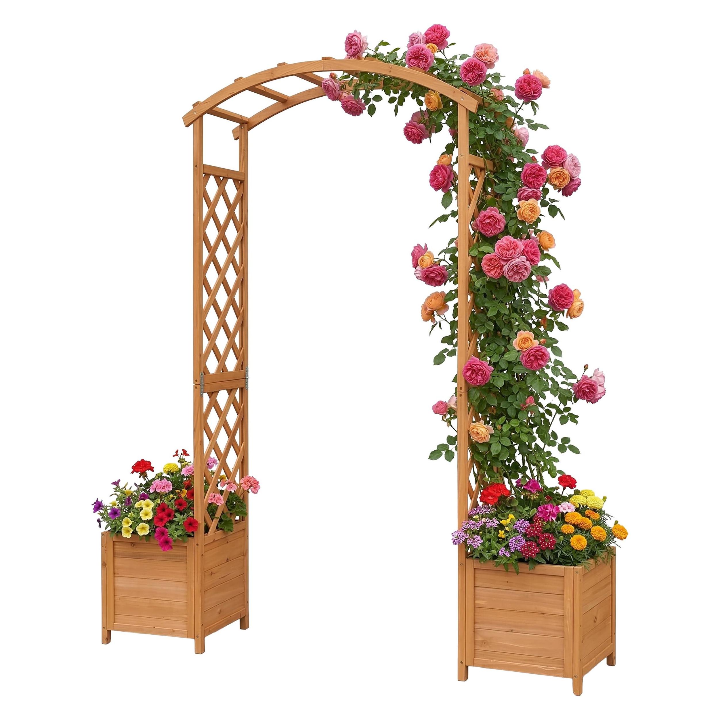 Relaxdays Rosenbogen (40 cm, 180 cm) (4052025837396)