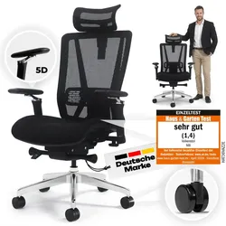 VALKENSTOL M8 - Premium ergonomischer Bürostuhl für große Nutzer bis 2,00 m