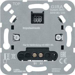 Gira Relais-Einsatz 541000 System 3000, 1-fach, Impulseinsatz