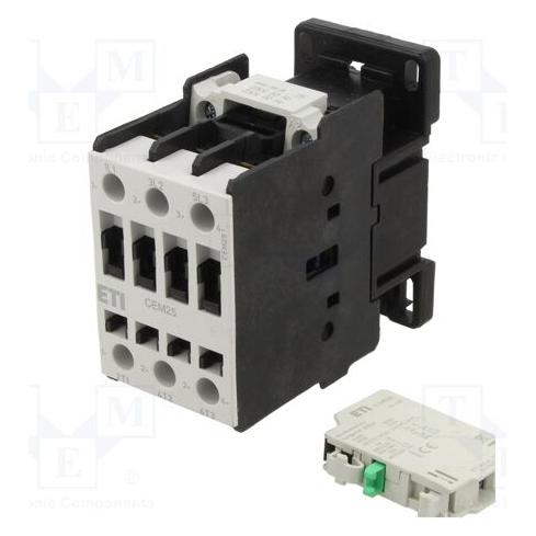 Eti Polam Leistungsschütz 25A 3P 230V AC 1NO 0R CEM25.10-230V-50/60Hz (004645123) (004645123)