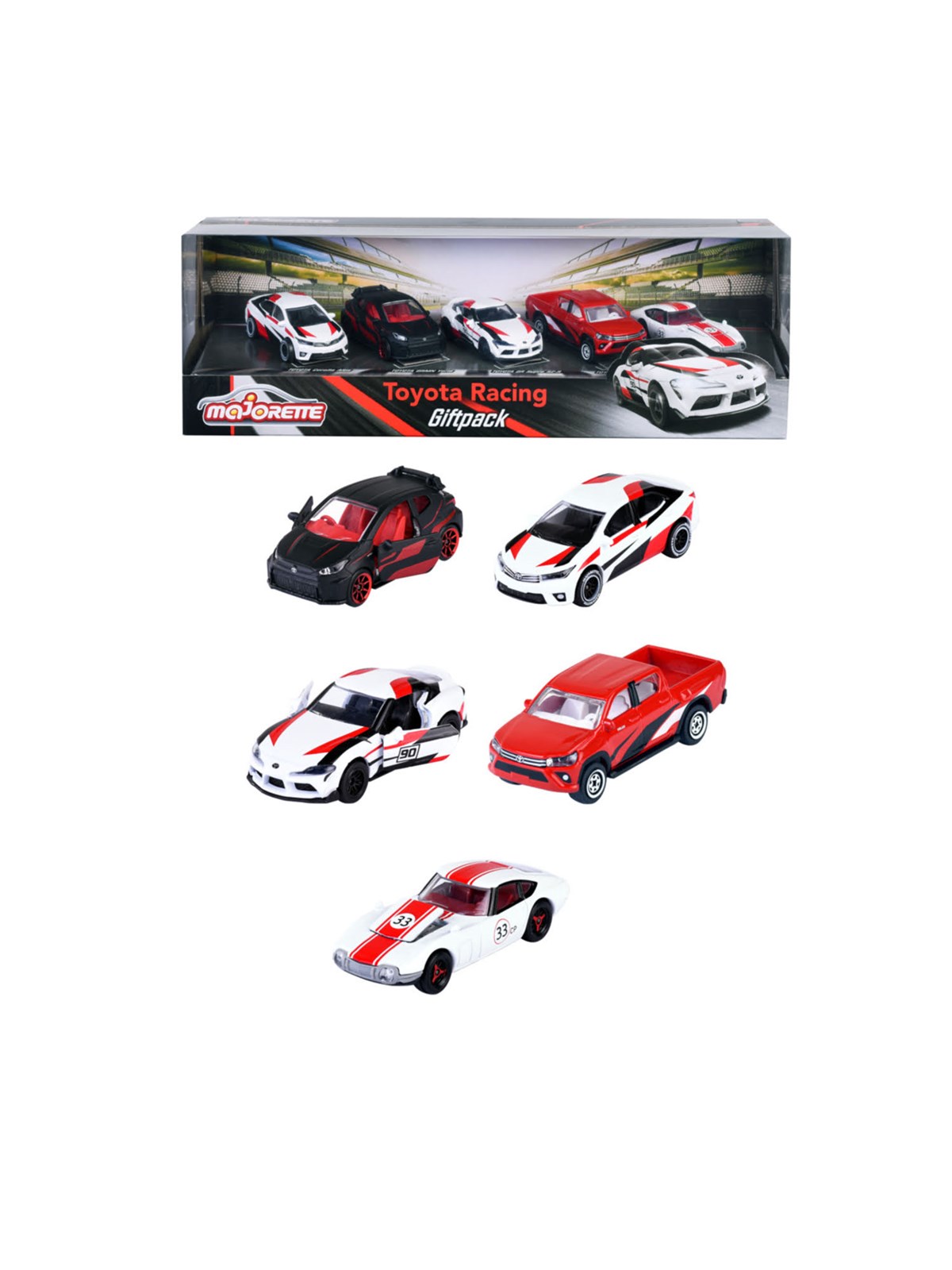 Majorette Toyota Racing 5 Pieces Giftpack