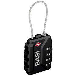 Basi 6100-0625 Kofferschloss 37 mm TSA Schwarz Zahlenschloss