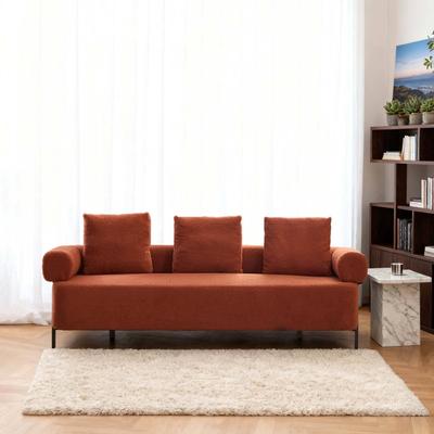 Unbranded "78"" Modern 3-seater Sofa Upholstered Comfy Couch With 3 Plush Pillows"