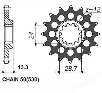SUNSTAR 556-16 Ketjupyörä