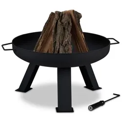 relaxdays Feuerschale 60 cm Durchmesser