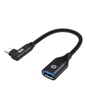 Conceptronic Adapter USB-C -> USB-A 3.0 OTG 90° schwart Digital/Daten (ABBY19B)