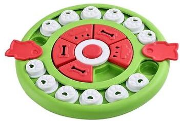 Uplift Picks Smart Cat Puzzle Toy Slow Feeder Interactive Food Dispenser For Indoor Cats green (round)