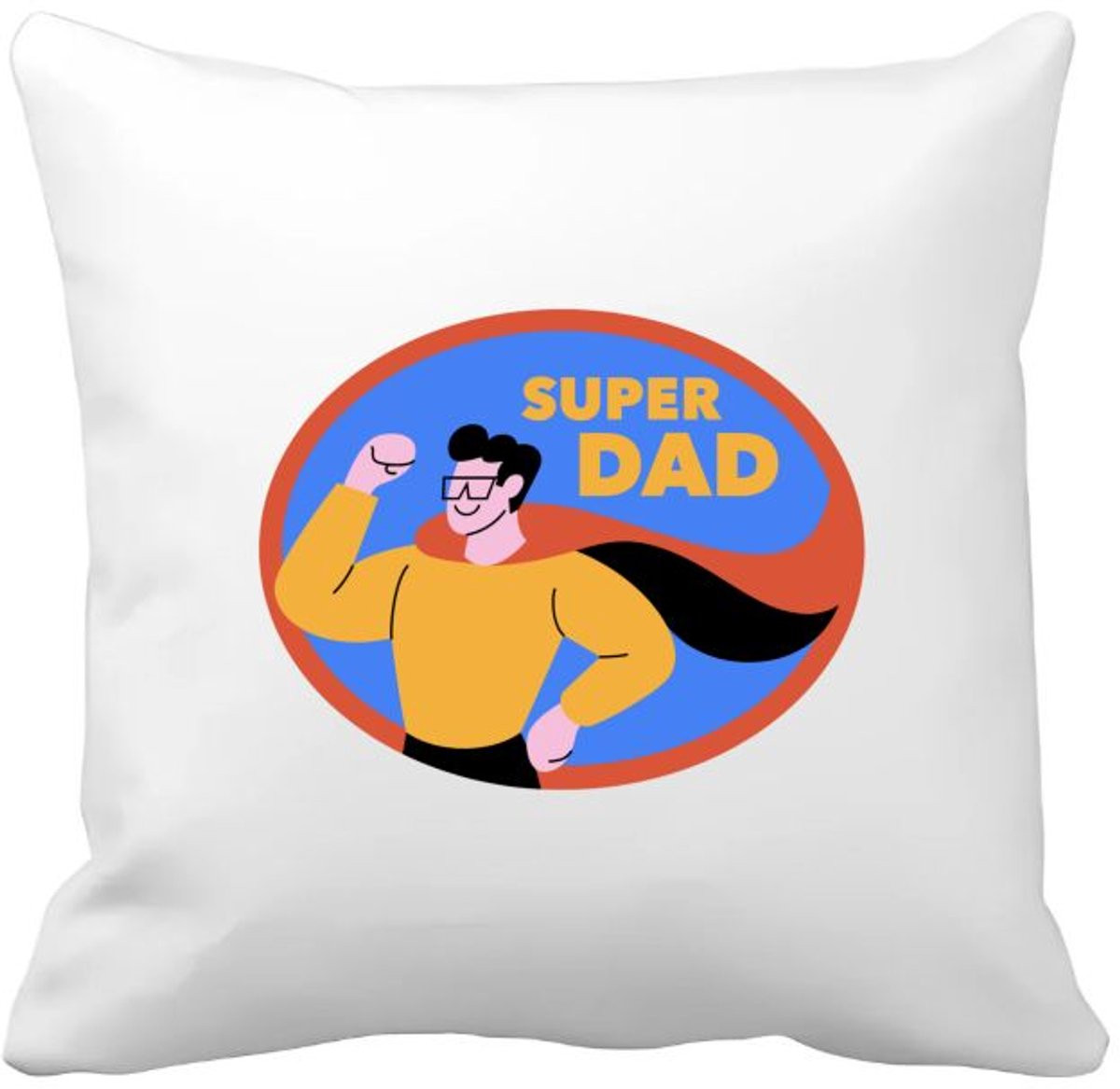 Akyol Super Dad kussenhoes voor vader of papa - 40 x 40 cm