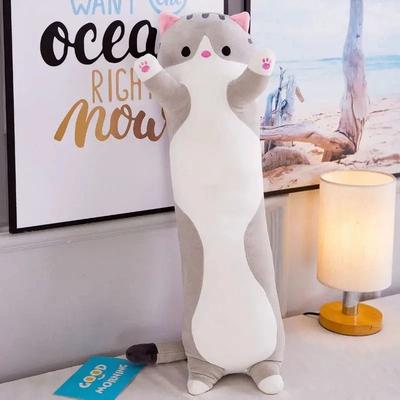 Uplifted Finds Lovely Husky Side Sleeping Body Pillow light Gray 130 Cm