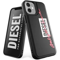 Diesel Moulded Case Embroidery (Apple iPhone 12 mini), Smartphone Hülle, Schwarz