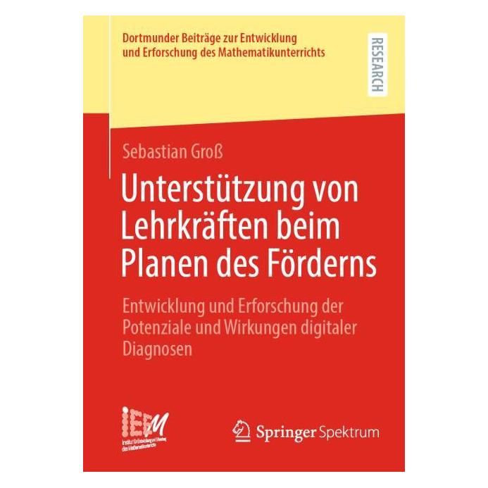 Springer Unterstützung von Lehrkräften beim Planen des Förderns (Deutsch, Softcover, Sebastian Gross) (65581113)