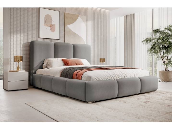 Compleo Polsterbett BUBBLE, Top ANGEBOT!, Designerbett, gepolstertes Kopfteil, Viele Varianten zur Auswahl–wählen Sie Größe und Farbe!