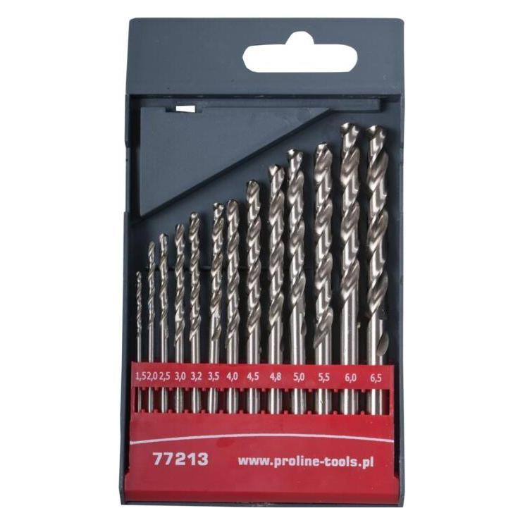 Proline Metal drills hss din338 grind. pcs 13 (2-8mm) (2 mm, 3, 4, 5, 6, 7, 8) (77214)