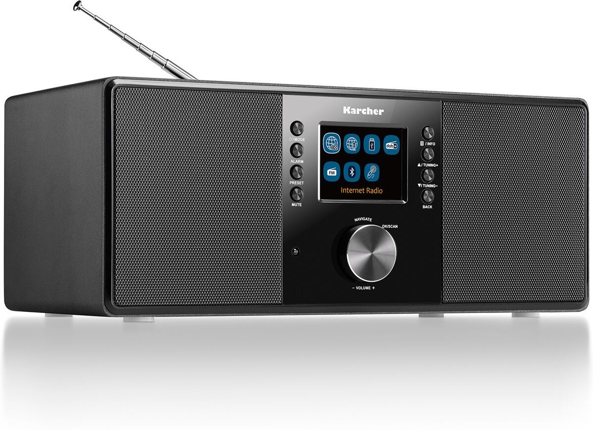 Karcher DAB 7000i Internetradio - DAB+ / UKW Radio - Bluetooth - USB - Wecker