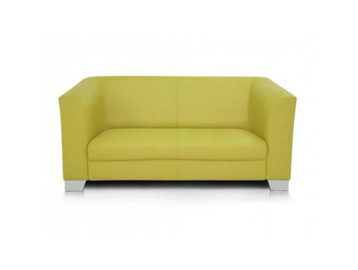 Xlmoebel 2-Sitzer Gelbes modernes 2-Sitzer-Ledersofa für Büro und Wohnzimmer, 1 Teile, Made in Europa