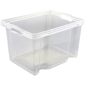 Keeeper Aufbewahrungsbox Franz 13,5 Liter, Kunststoff, transparent, 35 x 27 x 21 cm