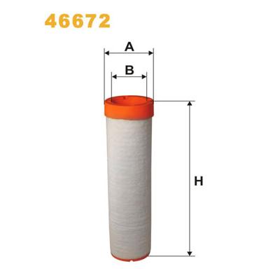 WIX FILTERS Sekundärluftfilter 46672 für Volvo LISTER STEYR MITSUBISHI HYUNDAI LAMBORGHINI