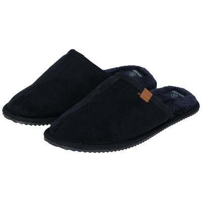 Hausschuh XQ FOOTWEAR "Herrenschuhe Brown", Damen, Gr. 45-46, schwarz, Obermaterial: 100% Polyester, unifarben, Schuhe Hausschuh