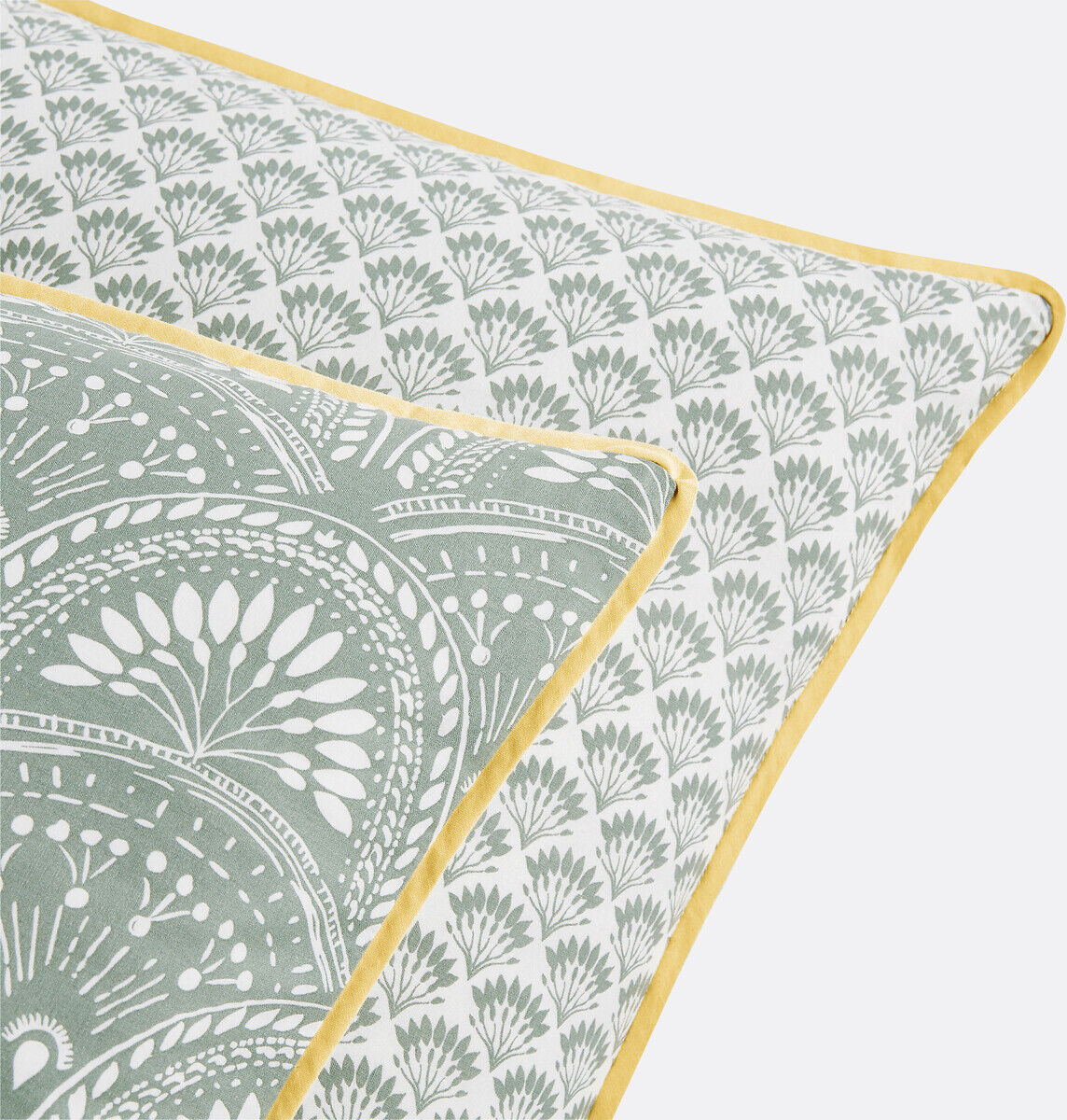 LA REDOUTE INTERIEURS Taie d'oreiller coton lavé, Jaipur vert