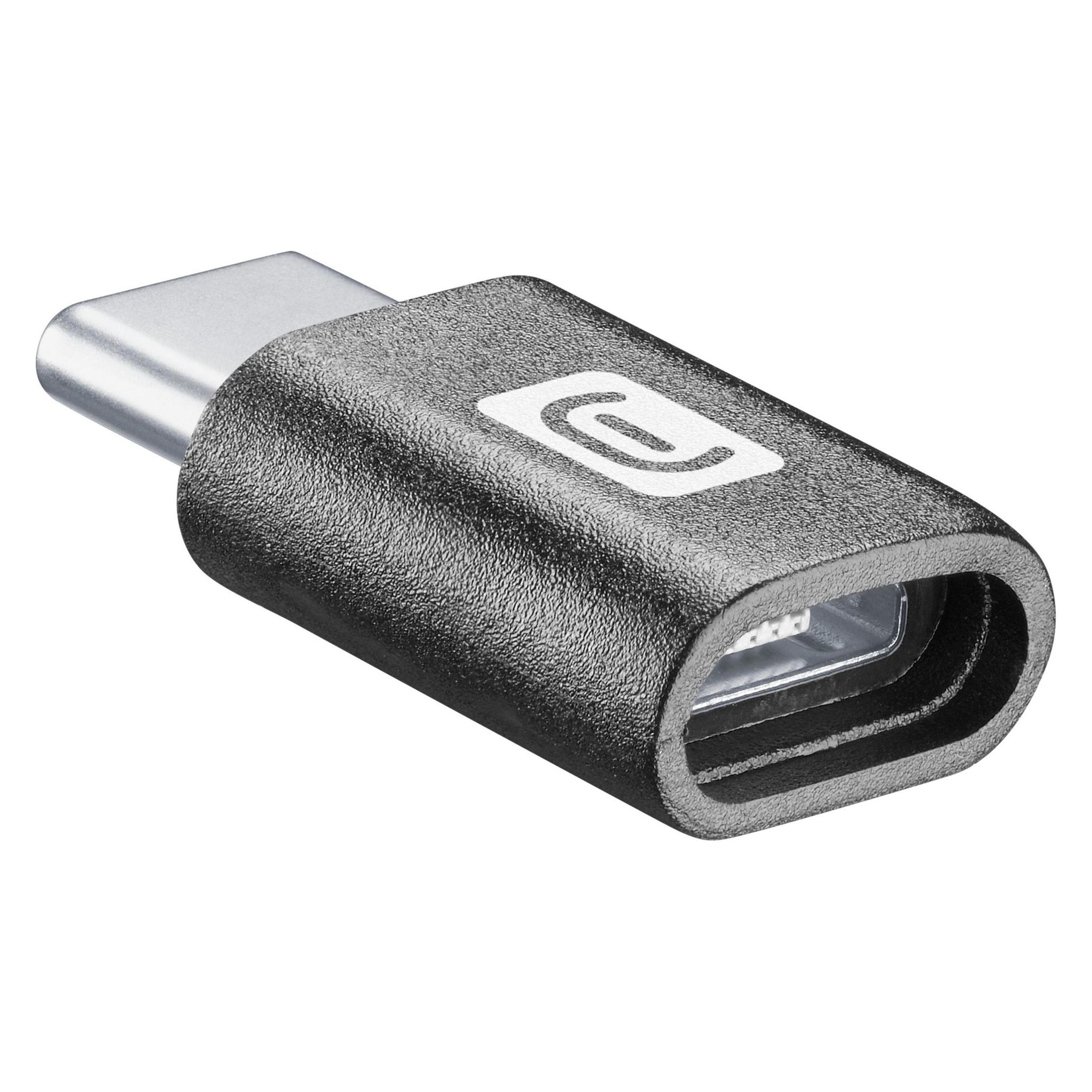 Cellularline Kompakter Adapter (Micro USB, USB-C) (CHADUSBCK)