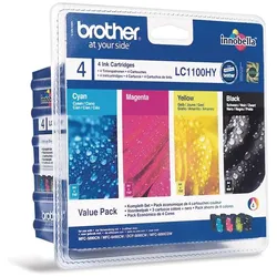 Brother, Druckerpatrone, LC-1100HYVAL Value Pack (BK, C, M, Y)