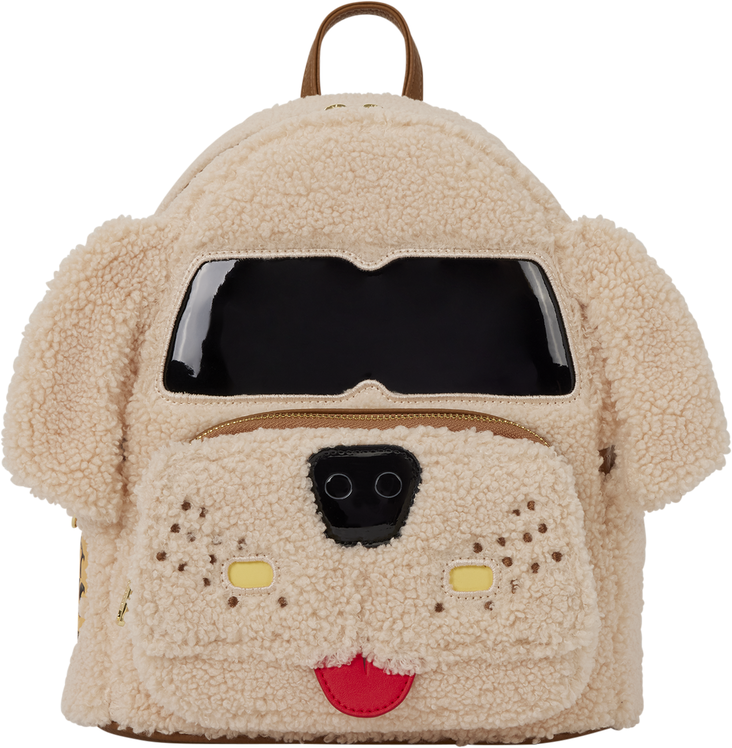 Loungefly Dumb ; Dumber Mutts Cutts Van Glow Plush Mini Backpack - Officially Licensed, Soft Sherpa, Glow-in-the-Dark
