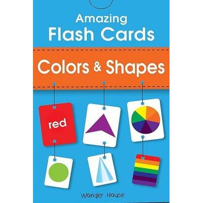 Amazing Flash Cards Colors & Shapes: Early Development of Preschool Toddler (55 Cards)