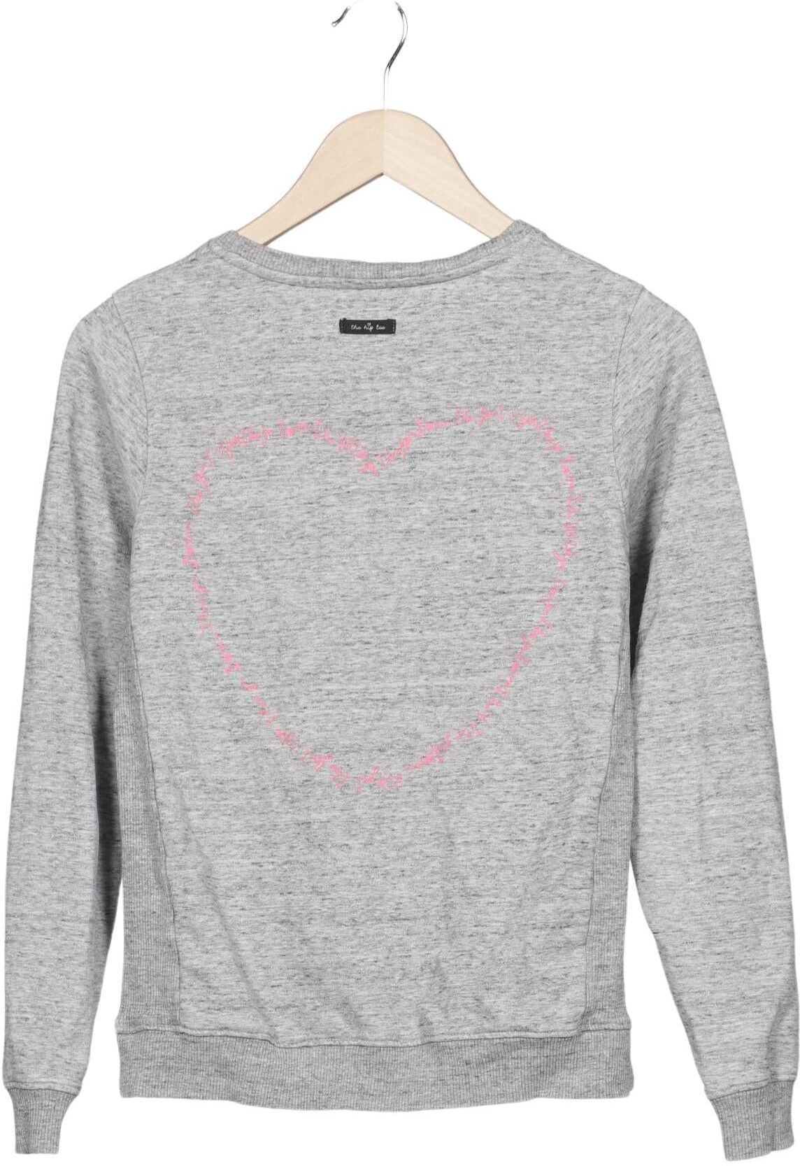 the hip tee Damen Sweater, Grau, Gr. S, Baumwolle - Second Hand