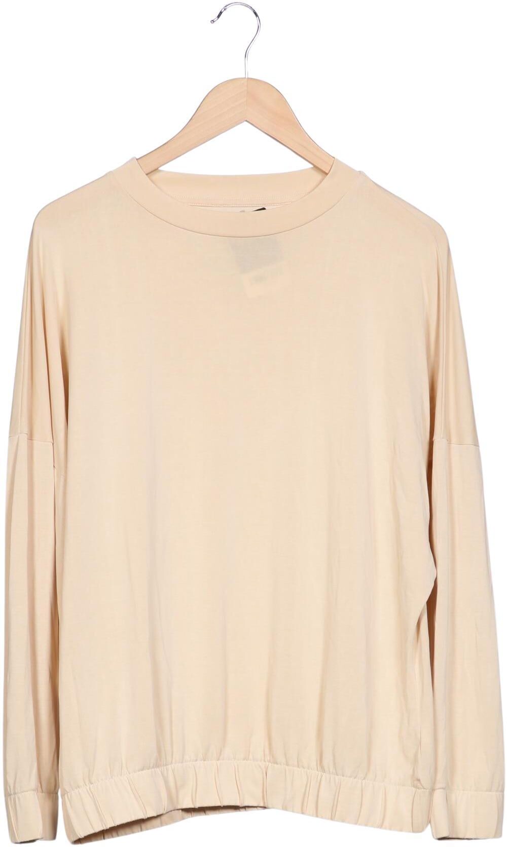 Karo Kauer Damen Langarmshirt, Beige, Gr. XS, Modal / Synthetik - Second Hand