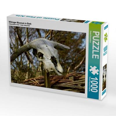 CALVENDO Puzzle Wikinger Museum in Bork | 1000 Teile Lege-Größe 64x48cm Foto-Puzzle für glückliche Stunden