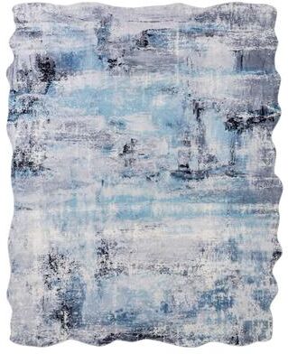 KALATY Abstract Blue/Grey Area Rug