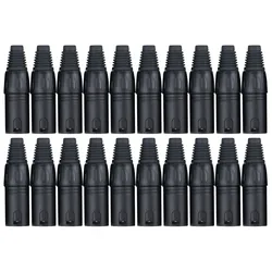 Pronomic Steckerset XLR-Male 20 Stk. schwarz