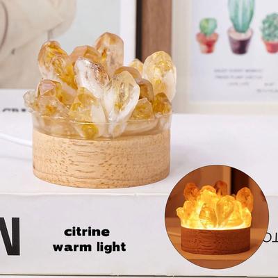 Uplifted Finds Natural Amethyst Crystal Point Lamp Reiki Healing Home Decor Mineral Specimen citrine