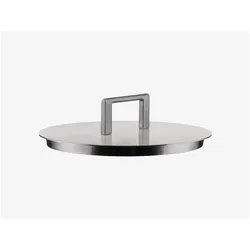 Alessi Deckel CONVIVIO silberfarben, Zubehör Kochgeschirr, Silber