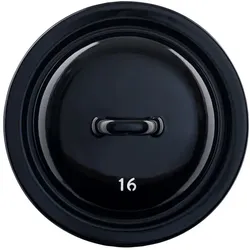 Riess Deckel Ø16cm Emaille Classic Zwerge schwarz