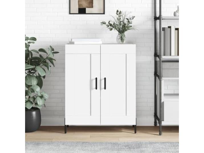 HEFZGDB Weißes Sideboard mit zeitlosem Design aus Holzwerkstoff und glatter Oberfläche, klassisches Sideboard mit viel Stauraum für Alltagsgegenstände zur Aufbewahrung und Präsentation