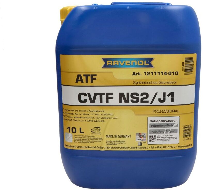 Getriebeöl RAVENOL 1211114 CVTF NS2/J1 10L