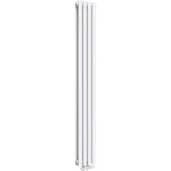 Emke Heizkörper, Ovaler Heizkörper, Weiss 180x24cm 678W Doppellagig, Heizkörper, Weiss