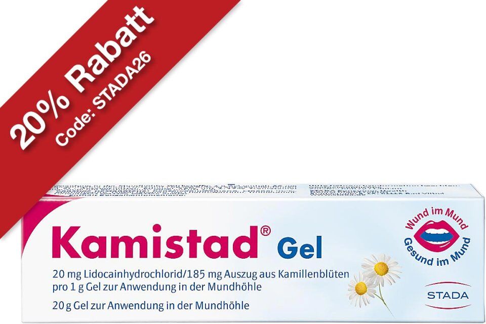 Kamistad Gel bei Zahnfleischentzündungen und Aphten