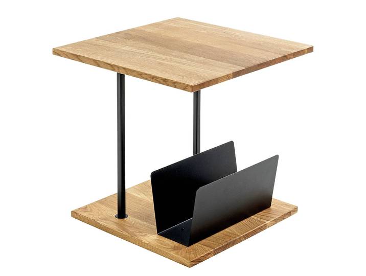Beistelltisch Bower 45 x 45 x 45cm Schwarz/Braun