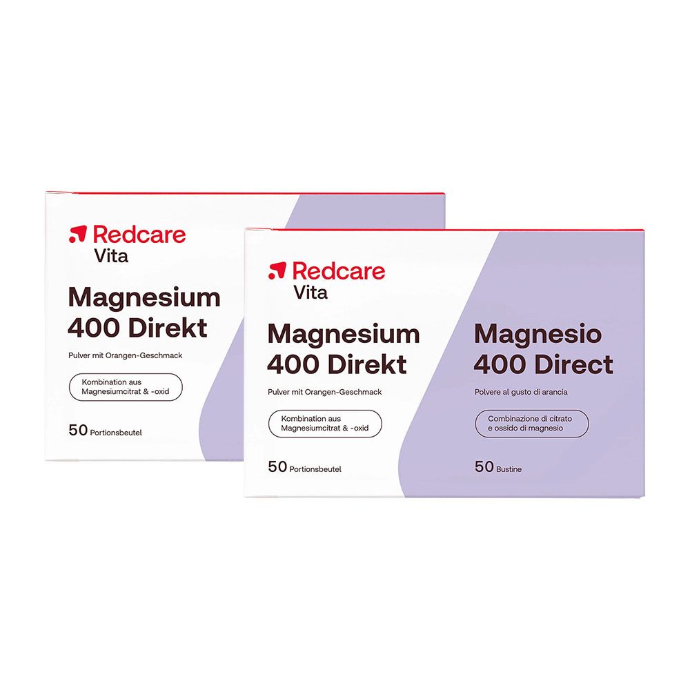2x Magnesium 400 Direkt RedCare 2x50 St Puder