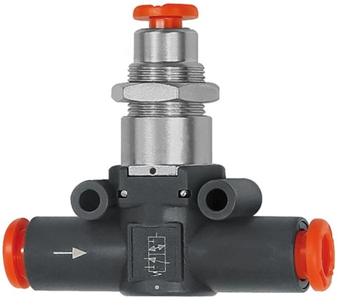 Riegler 3/2 électrovanne, pneum. NC, tuyau-tuyau, pour tuyau Ø 6 (490-6)