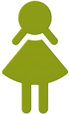 Hewi 801 Symbol Frau 801.91.02074 apfelgrün, selbstklebend