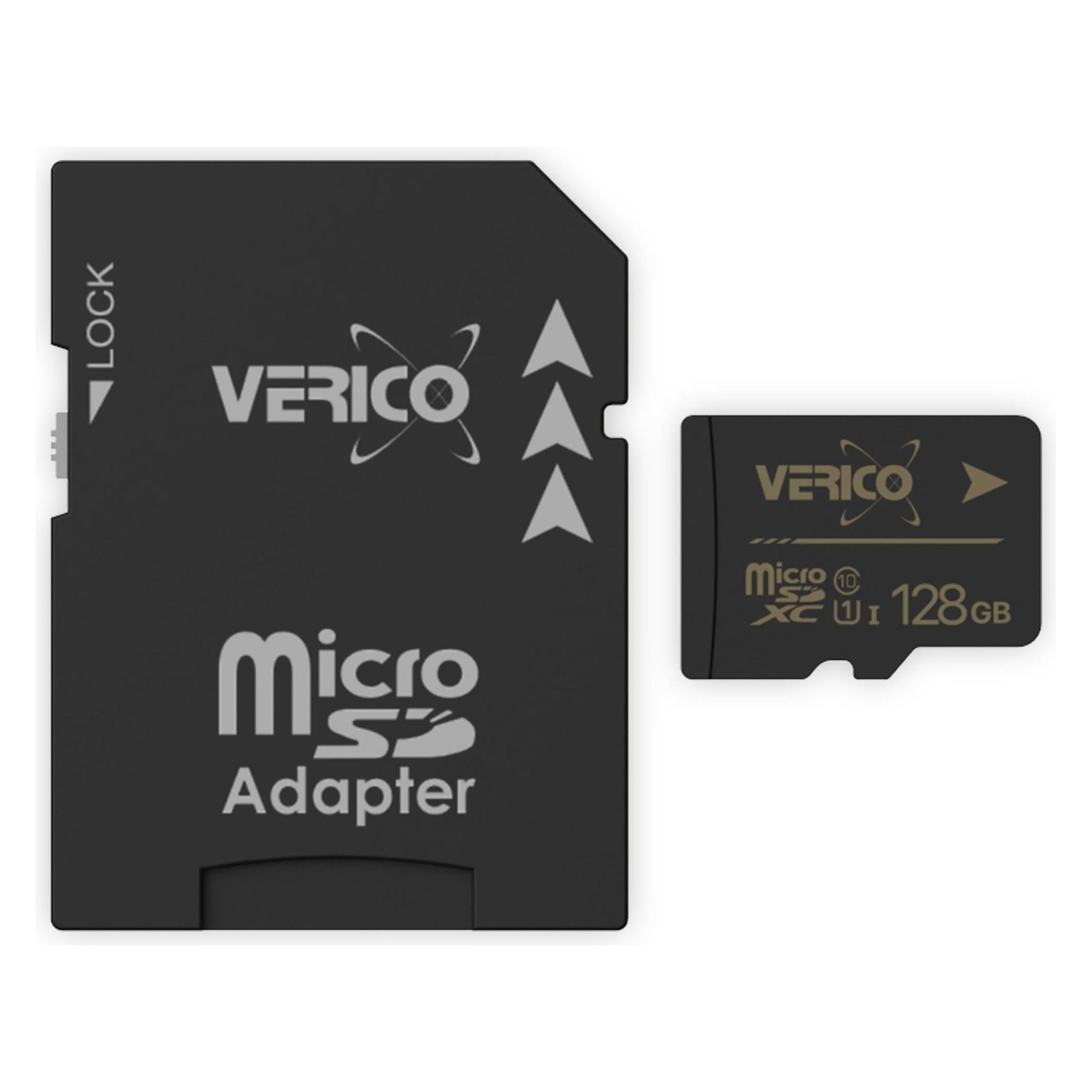 Verico 128GB microSD C10 UHS-1 Speicherkarte ( inkl. Adapter ) (128 GB, microSD, U1, UHS-I) (1MCOV-MAX9C3-NN)