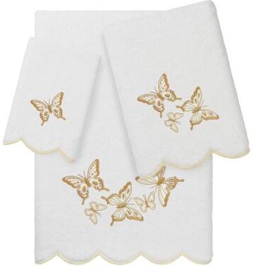 Authentic Hotel and Spa 100% Turkish Cotton BRITNEY Scallop Embellished Towel Collection