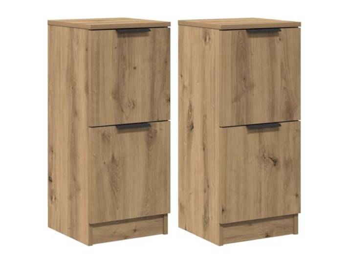 vidaXL Sideboards 2 STK. Artisan-Eiche 30x30x70 cm Holzwerkstoff