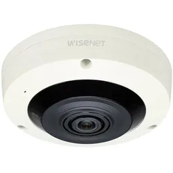 Hanwha 6MP IR Vandal Fisheye (2048 x 2048 Pixel), Netzwerkkamera, Beige