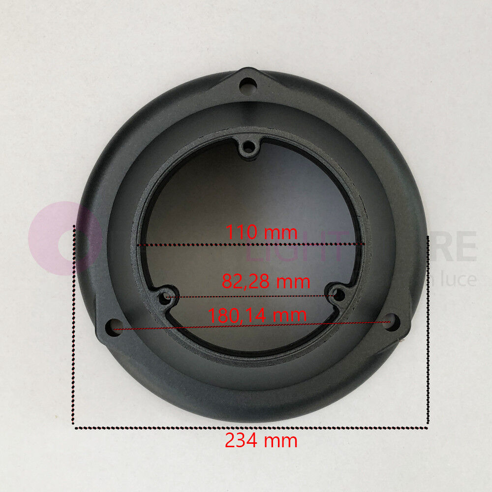 R36 Base Tonda Di Ricambio Per Lampione Giardino Alluminio Antracite
