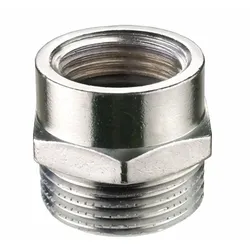 TEC386451 Gewindefitting   Messing verchromt 3/4 inch IG x 3/4 inch AG